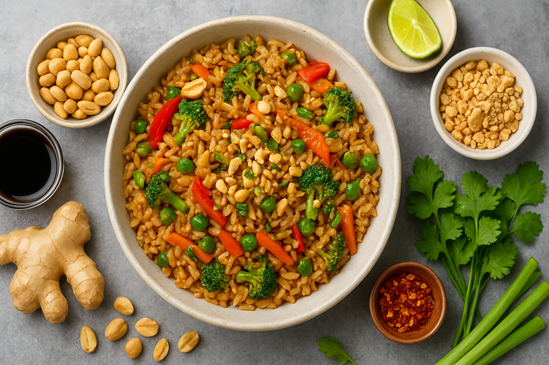 How to Make Peanut Stir-Fry Rice: The Ultimate Nutty & Comforting Fusion Recipe 🥜🍚 5 Peanut stir-fry rice