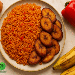 Easy rice and plantain meal