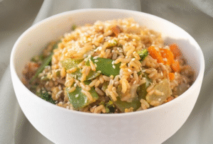 Asian Meets Naija Rice Recipes: 30 Easy Rice Recipes for Nigerian Kitchens (A Heartwarming Fusion Guide)🌏✨ 10 Vegetable Rice with Sesame Oil