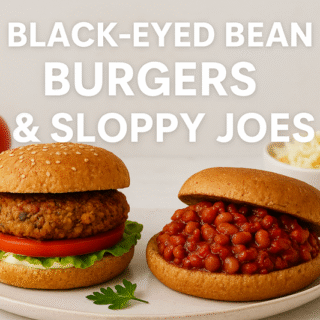 Black-eyed bean burgers