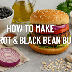 Carrot and Black Bean Burger