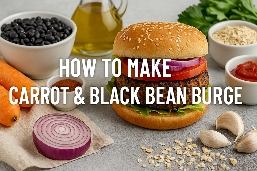 🥕🍔 How to Make the Best Juicy Carrot and Black Bean Burger That’ll Wow Your Taste Buds 1 Carrot and Black Bean Burger