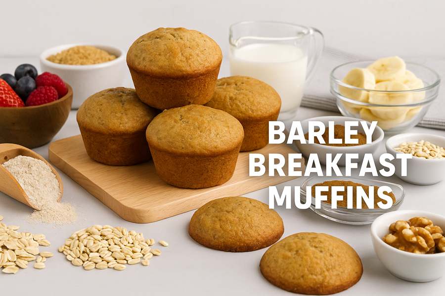 🌾 How to Make Irresistibly Delicious Barley Breakfast Muffins 💪 1 Healthy Barley Muffins