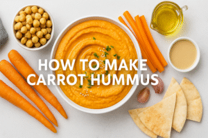 🥕 How to Make Carrot Hummus – A Creamy, Flavorful & Healthy Delight!