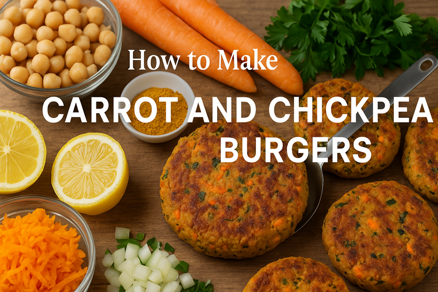 π₯ How to Make Carrot and Chickpea Burgers That Taste Amazing | Healthy & Flavour-Packed Delight! 1 How to Make Carrot and Chickpea Burgers