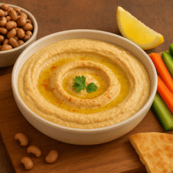 Hummus-style spread using black-eyed beans