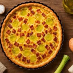 How to make Leek and Bacon Quiche