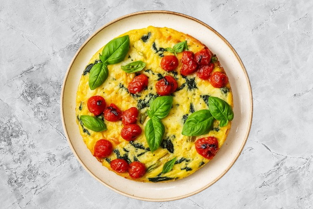 spinach leek frittata