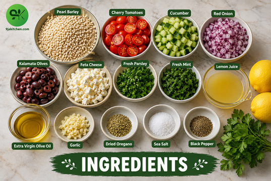 healthy barley salad