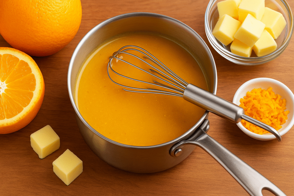 🧈✨ How to Make Orange Butter Sauce (Beurre d’Orange): A Luxurious, Zesty Delight 🍊 1 Orange Butter Sauce