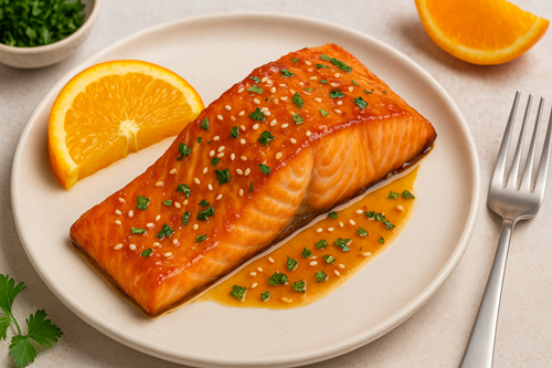 orange glazed salmon recipe