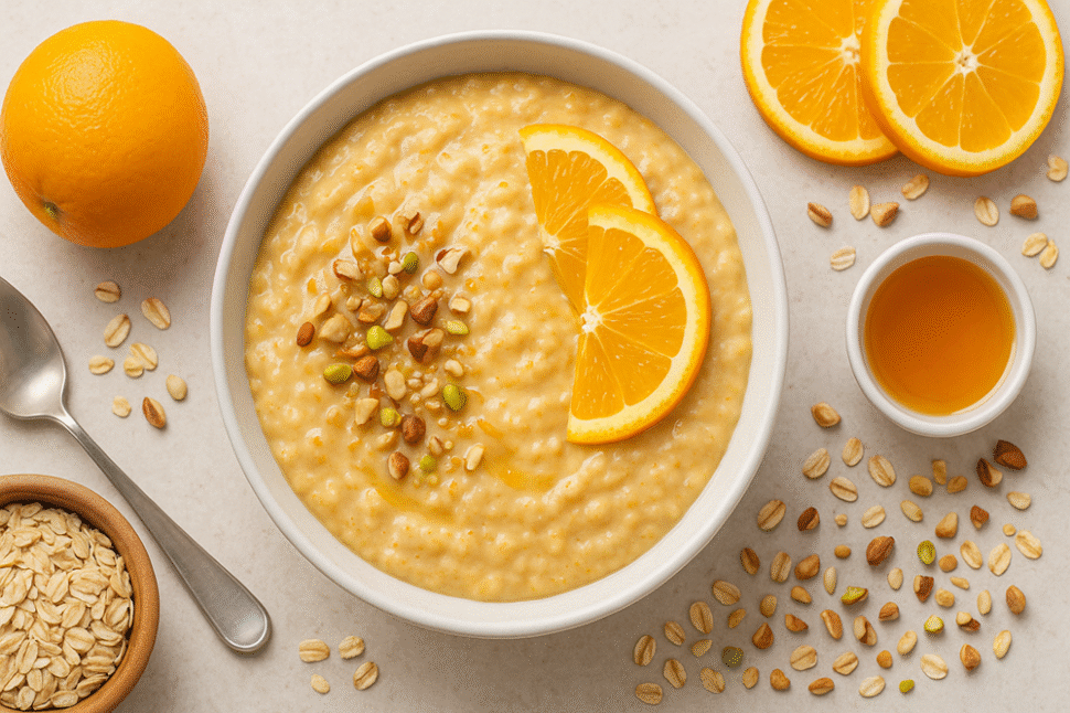 How to Make Creamy Orange Oatmeal: A Heartwarming Breakfast Delight ๐โจ 1 Orange Oatmeal