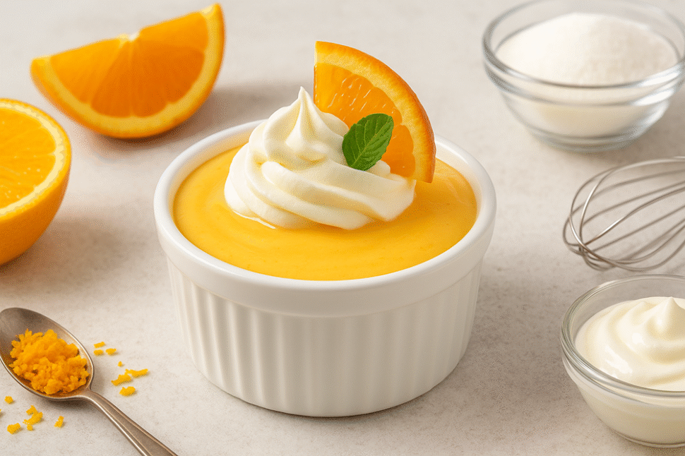 🧡 How to Make Creamy Orange Pudding Cups: The Irresistible Dessert You’ll Love Forever 🍊✨ 1 Orange Pudding Cups
