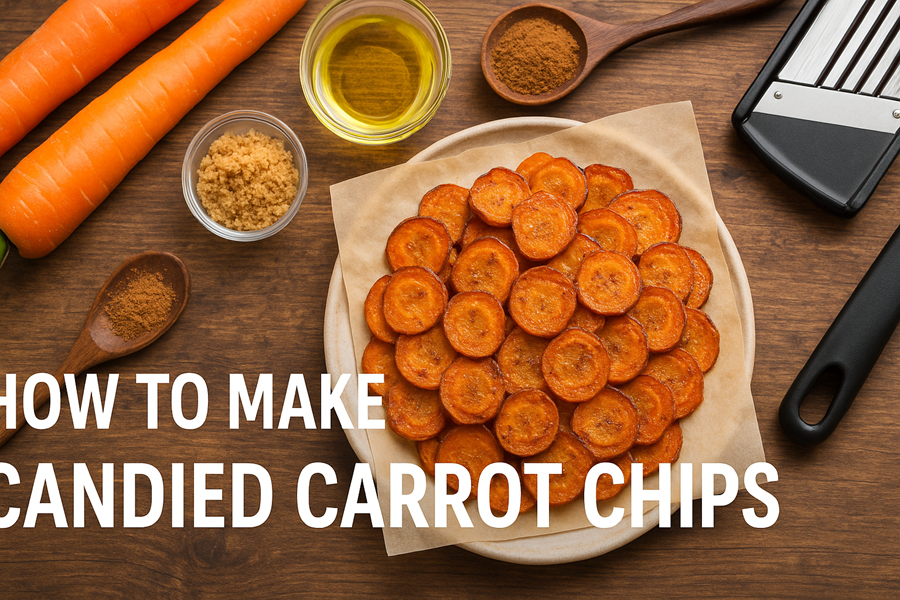 candied carrot chips