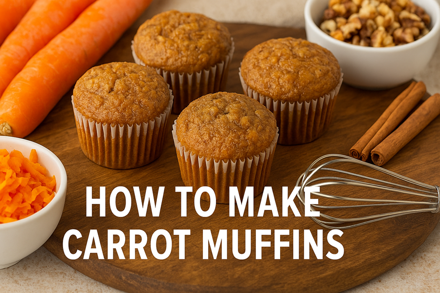 How to Make Delicious Carrot Muffins β Ultimate Homemade Recipe π₯π₯ 1 carrot muffins
