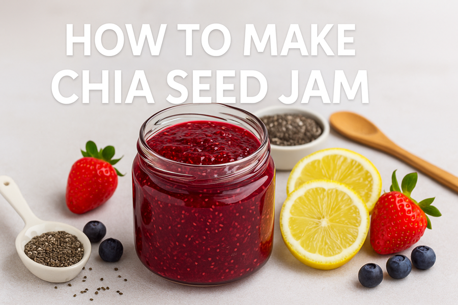 How to Make Delicious Chia Seed Jam (Fruit Gel) — A Healthy, Easy & Natural Recipe You’ll Love ❤️🍓 1 chia seed jam