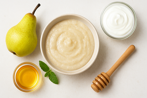 Glow Naturally: DIY Pear Face Mask with Honey or Yogurt for Radiant Skin🍐✨ 2 pear skin nutrition