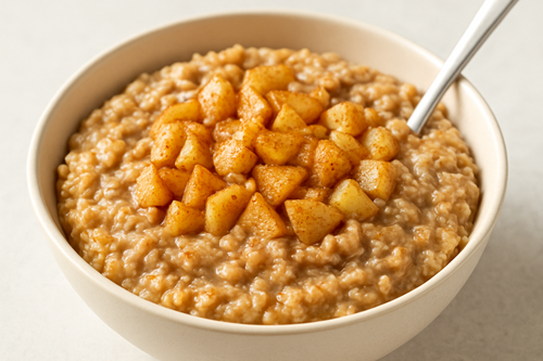 Healthy apple breakfast