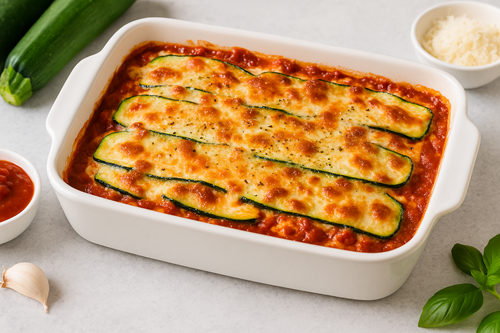 Healthy zucchini lasagna