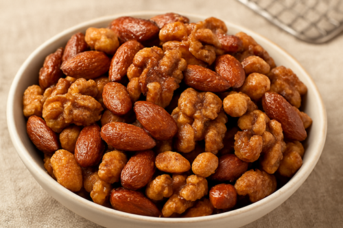 π― How to Make Irresistible & Delightful Candied Mixed Nuts (Almonds, Walnuts, Peanuts) 2 homemade candied nuts snack