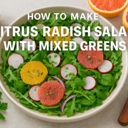 Citrus Radish Salad with Mixed Greens