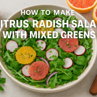 Citrus Radish Salad with Mixed Greens