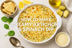 🥣How to Make Irresistibly Creamy Artichoke And Spinach Dip — A Delicious Flavor-Packed Delight🌿✨