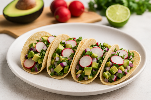 How to make Crunchy Radish And Avocado Tacos – Your Ultimate Vibrant Taco Recipe🎉 2 Healthy Taco Recipe