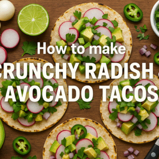 Crunchy Radish and Avocado Tacos