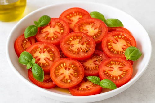 🌞How to Make Fresh Tomato Salad with Basil and Olive Oil — A Simple & Delightful Summer Power Dish🌿 2 Tomato salad recipe