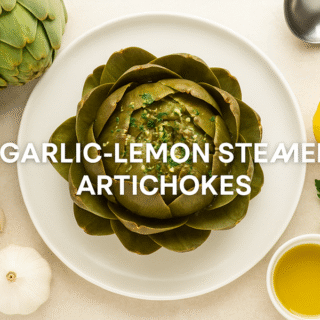 Garlic-Lemon Steamed Artichokes