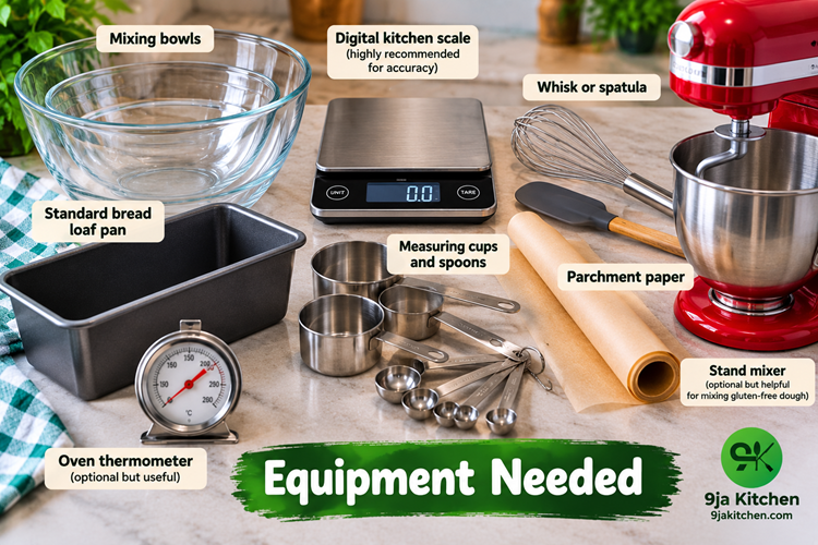 Gluten Free Psyllium Husk Bread equipment