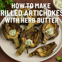 Grilled Artichokes with Herb Butter