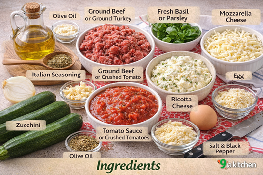 gluten free lasagna with zucchini