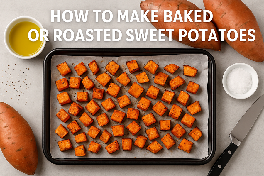 How to Make Baked or Roasted Sweet Potatoes