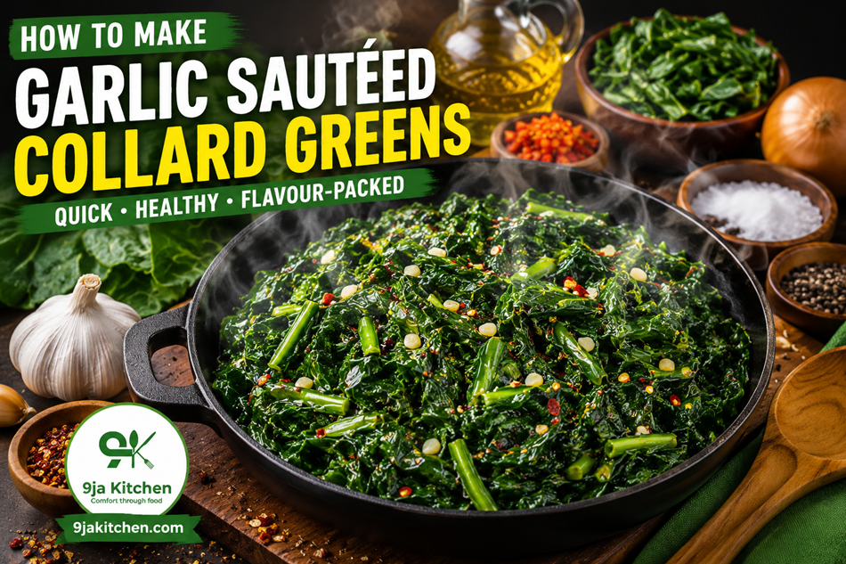 Garlic Sautéed Collard Greens
