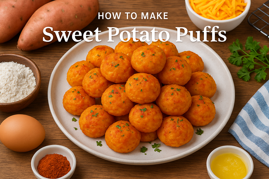 how to make sweet potato puffs
