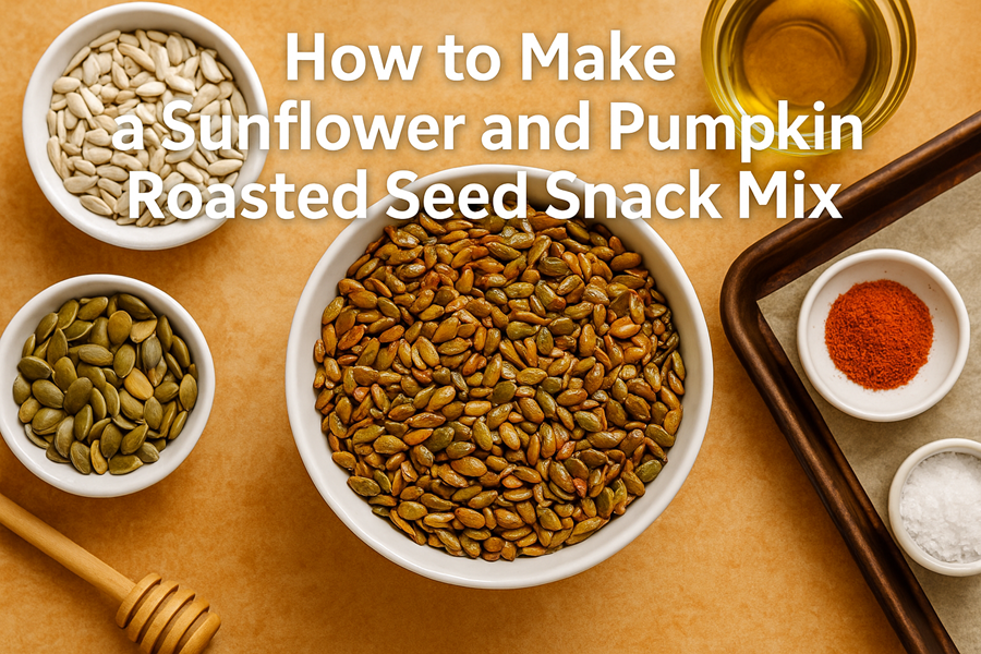 Sunflower and Pumpkin Roasted Seed Snack Mix