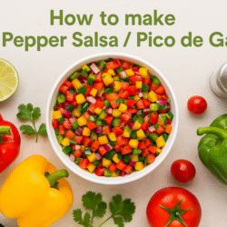 How to make Bell Pepper Salsa/Pico de Gallo