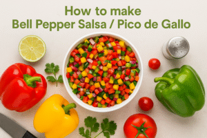 🌶️How to make Bell Pepper Salsa/Pico de Gallo: A Fresh & Powerful Flavour Boost