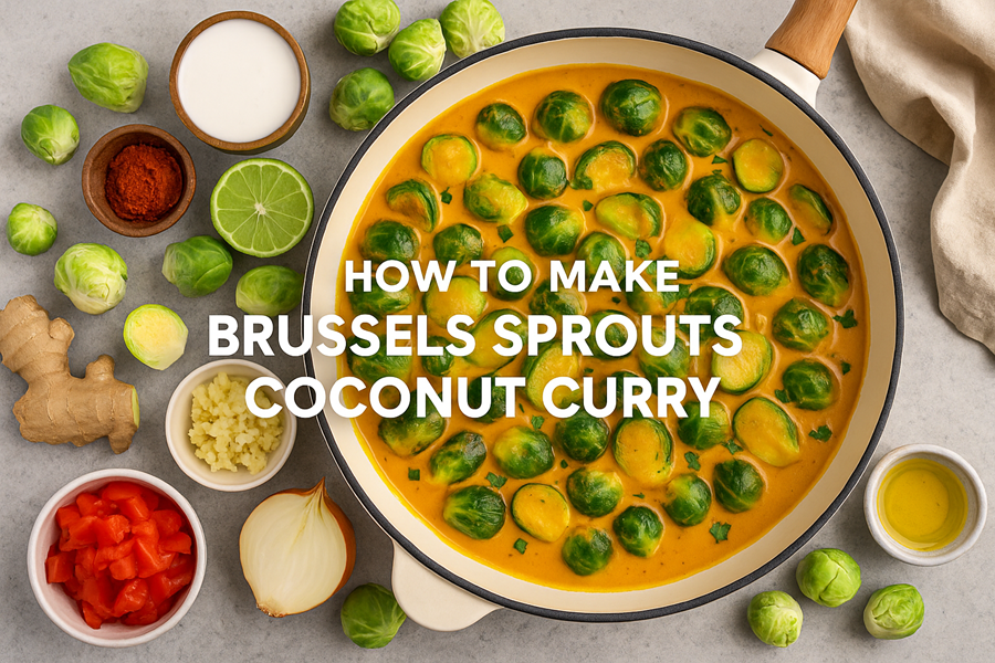 How to make Brussels Sprouts Coconut Curry