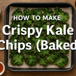 How to make Crispy Kale Chips (Baked)