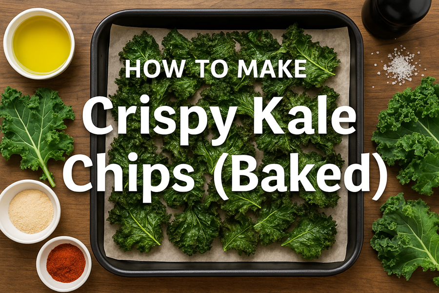 How to make Crispy Kale Chips (Baked)