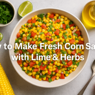 Fresh Corn Salad with Lime and Herbs