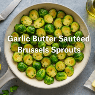 Garlic Butter Sautéed Brussels Sprouts