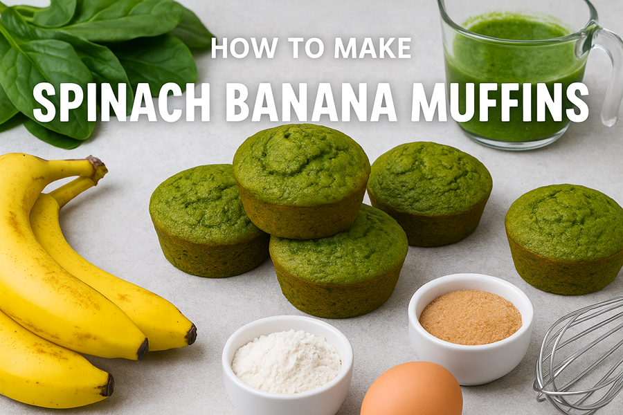 How to make Spinach Banana Muffins