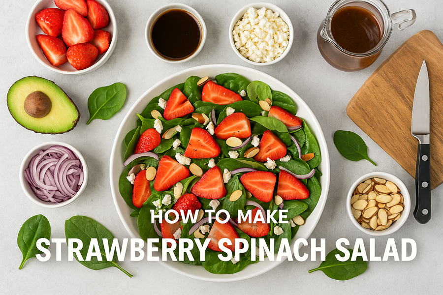 Strawberry Spinach Salad