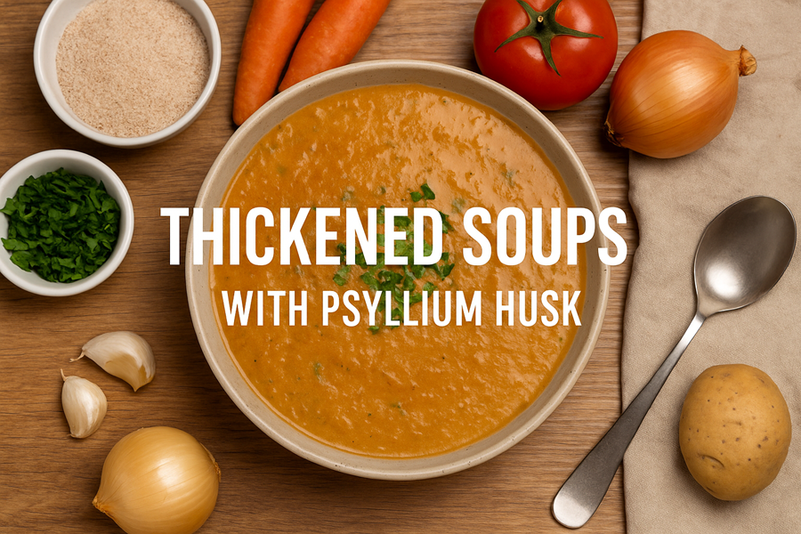Thickened Soups with Psyllium Husk