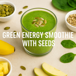 Green Energy Smoothie with Seeds