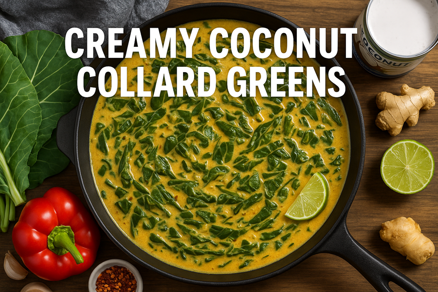 Creamy Coconut Collard Greens